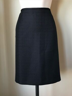 Calvin Klein Black Textured Skirt Size 10P